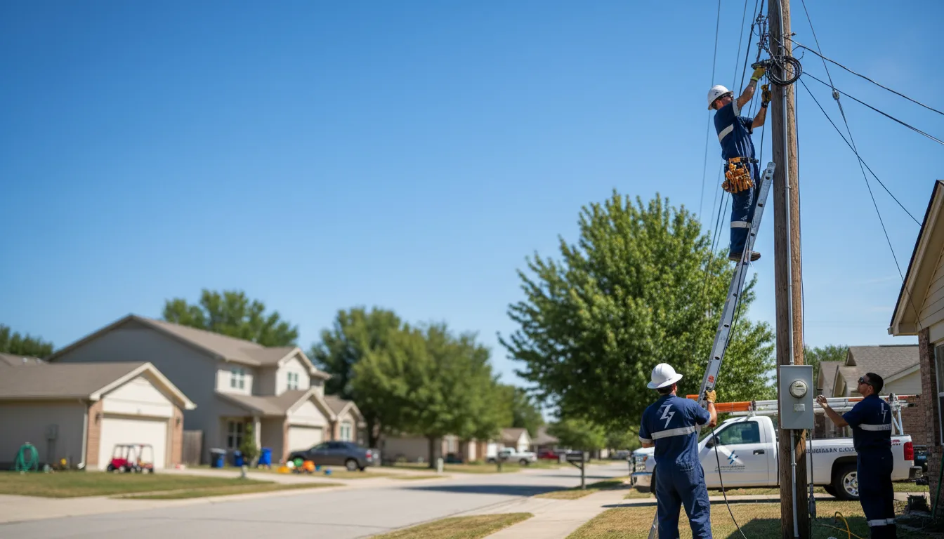 Residential electrician providing installation services in Yorktown, IN